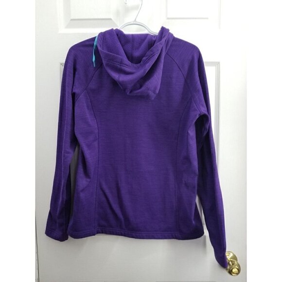 North Face Womens Purple Full Zip Lightweight Hoodie Size M - Picture 2 of 7